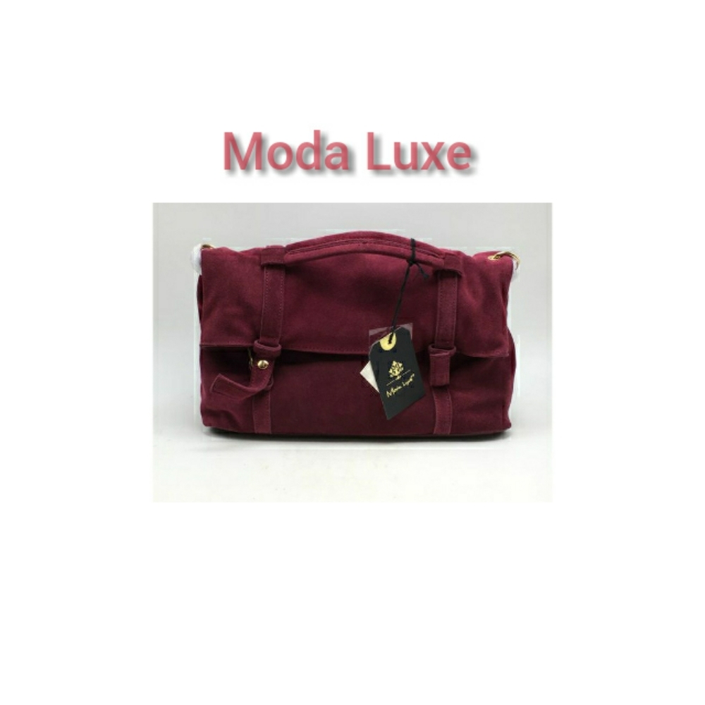 Moda Luxe Suede Leather Purse Handbag